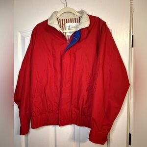 London Fog Red Zip Jacket